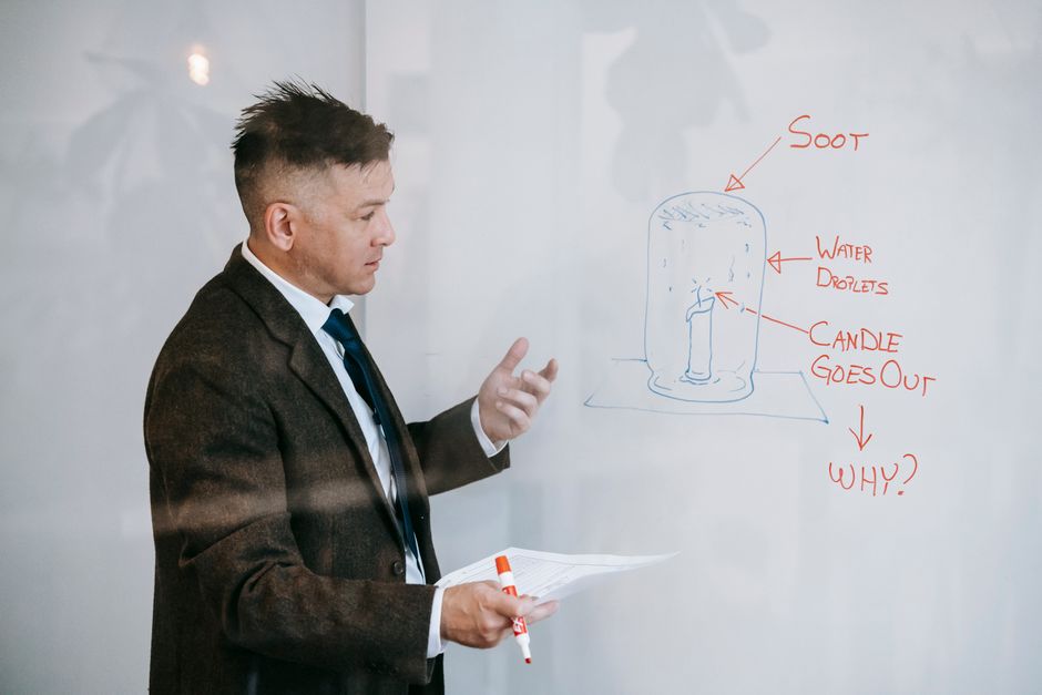 Speed optimisation workflow diagram on a whiteboard
